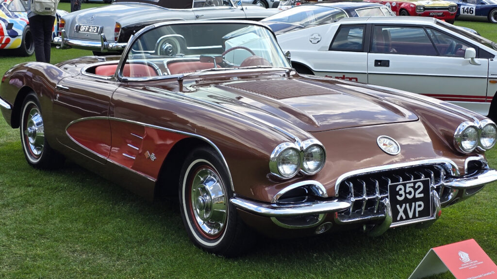 A 1958 Chevrolet Corvette C1 taken at London Concours 2024.