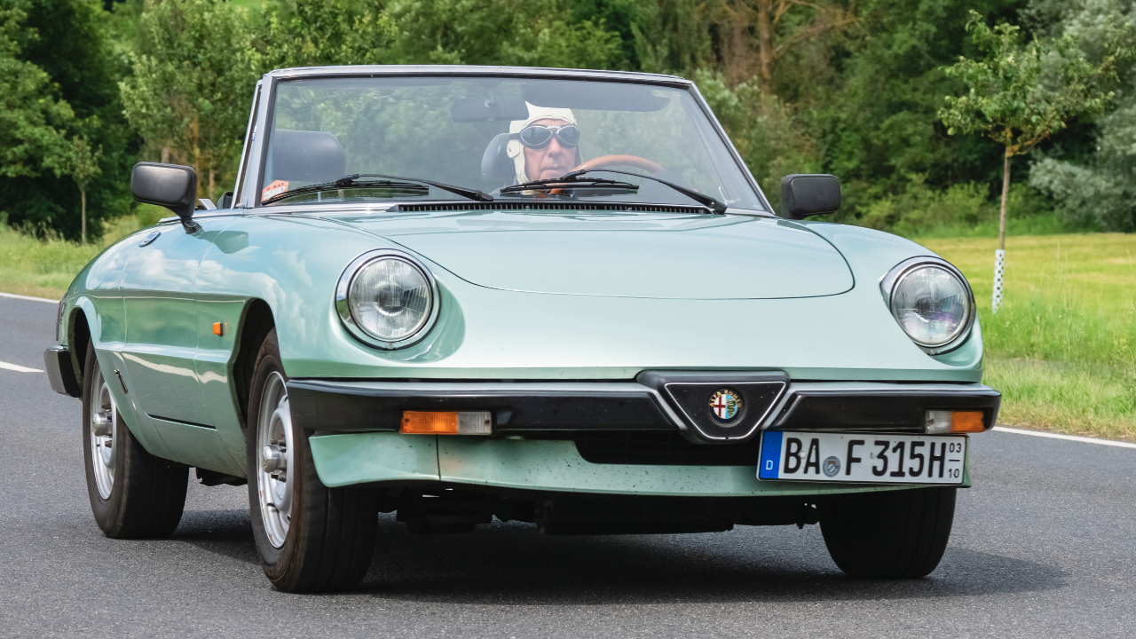 Alfa Romeo Spider at the Oldtimertreffen Ebern