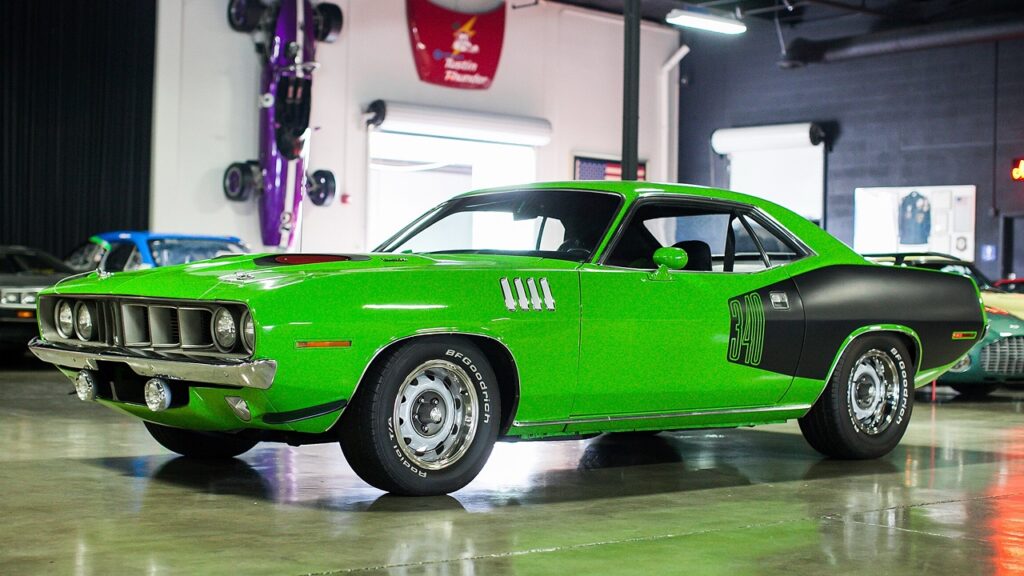 Green 1971 Plymouth Barracuda