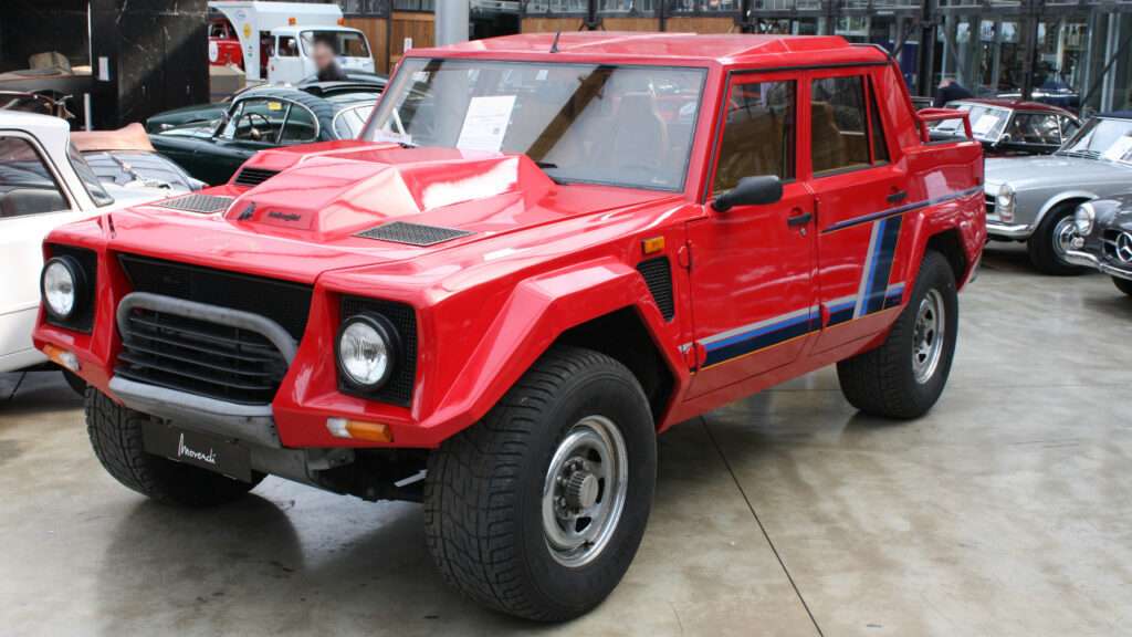 Lamborghini LM 002, 1988, seen at CLASSIC REMISE, Duesseldorf, Germany