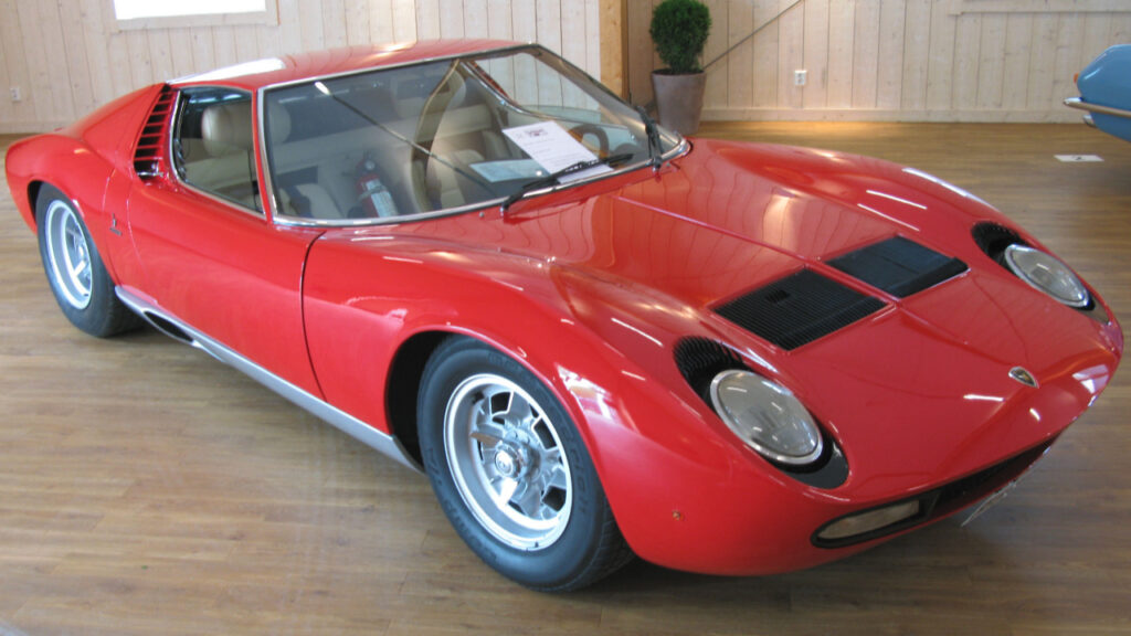 1968 Lamborghini Miura P400.