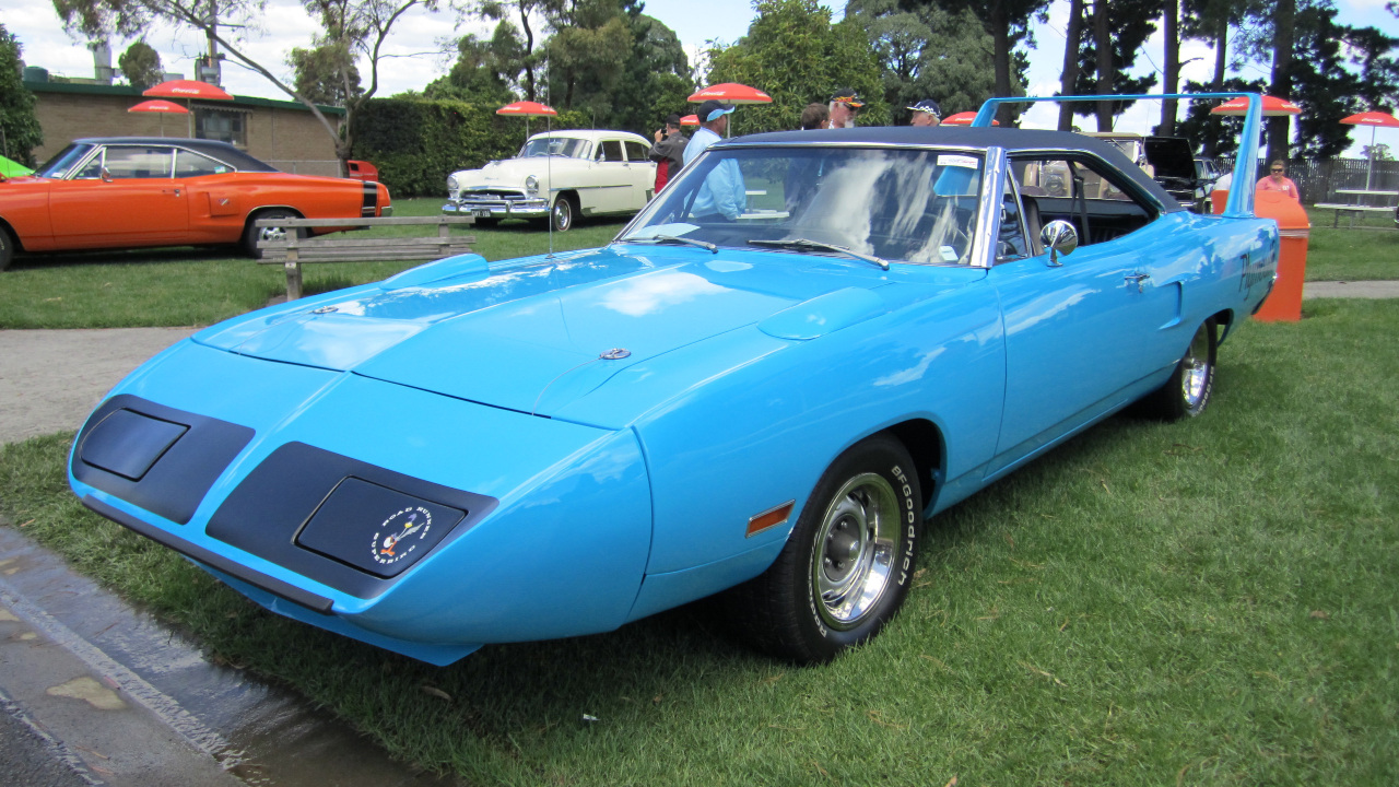Blue 1970 Plymouth Superbird