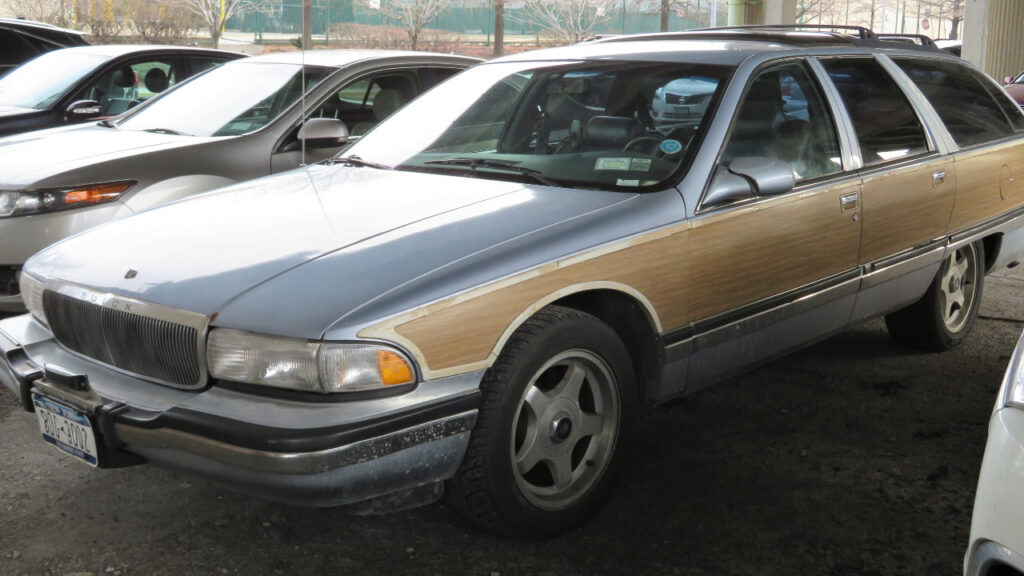 1994 Buick Roadmaster Estate Wagon in a parking garage