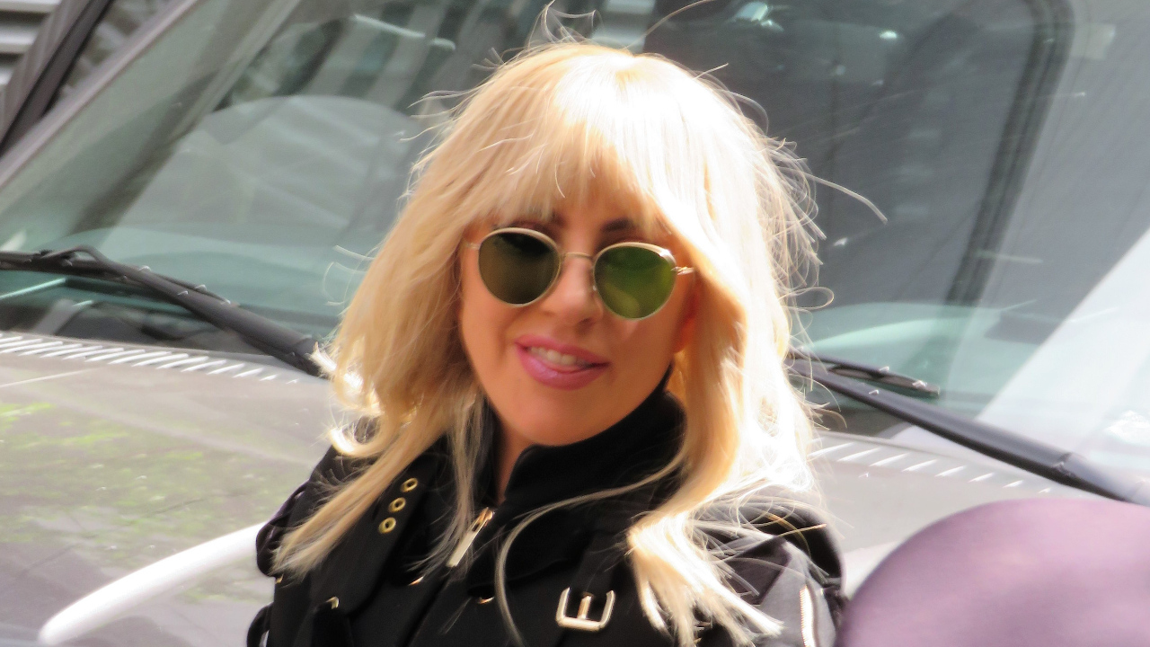 Lady Gaga at the press conference of her documentary