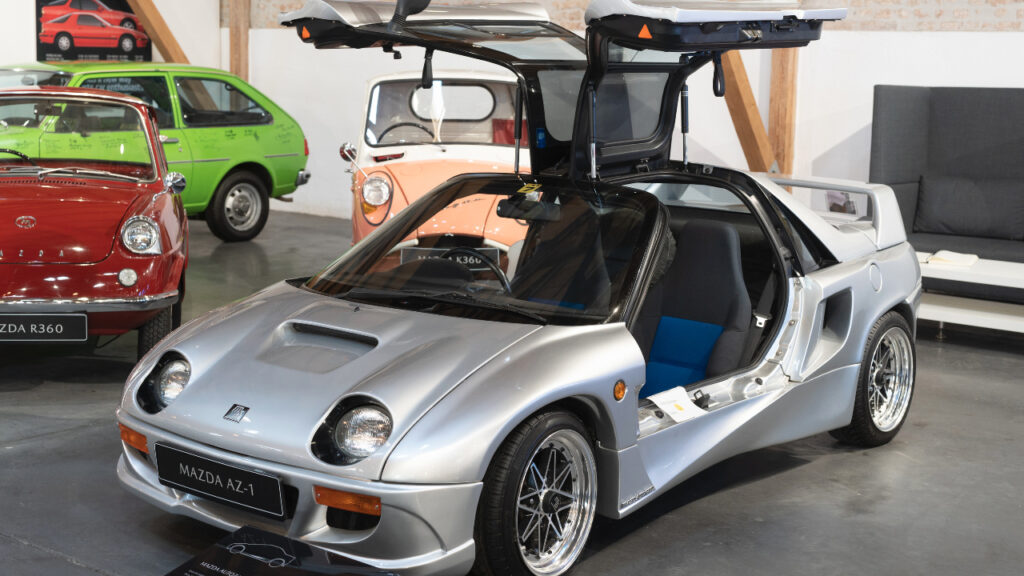 Autozam AZ-1 at the Mazda-Museum Augsburg.