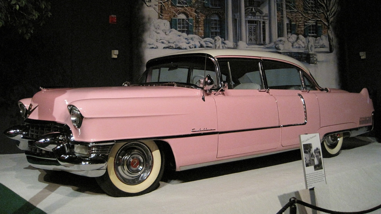 Elvis Presley Automobile Museum at Graceland in Memphis, Tennessee. 1955 Cadillac Fleetwood