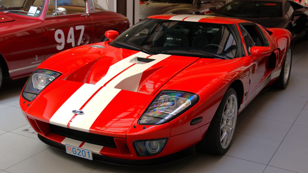 Red 2004 Ford GT Monaco
