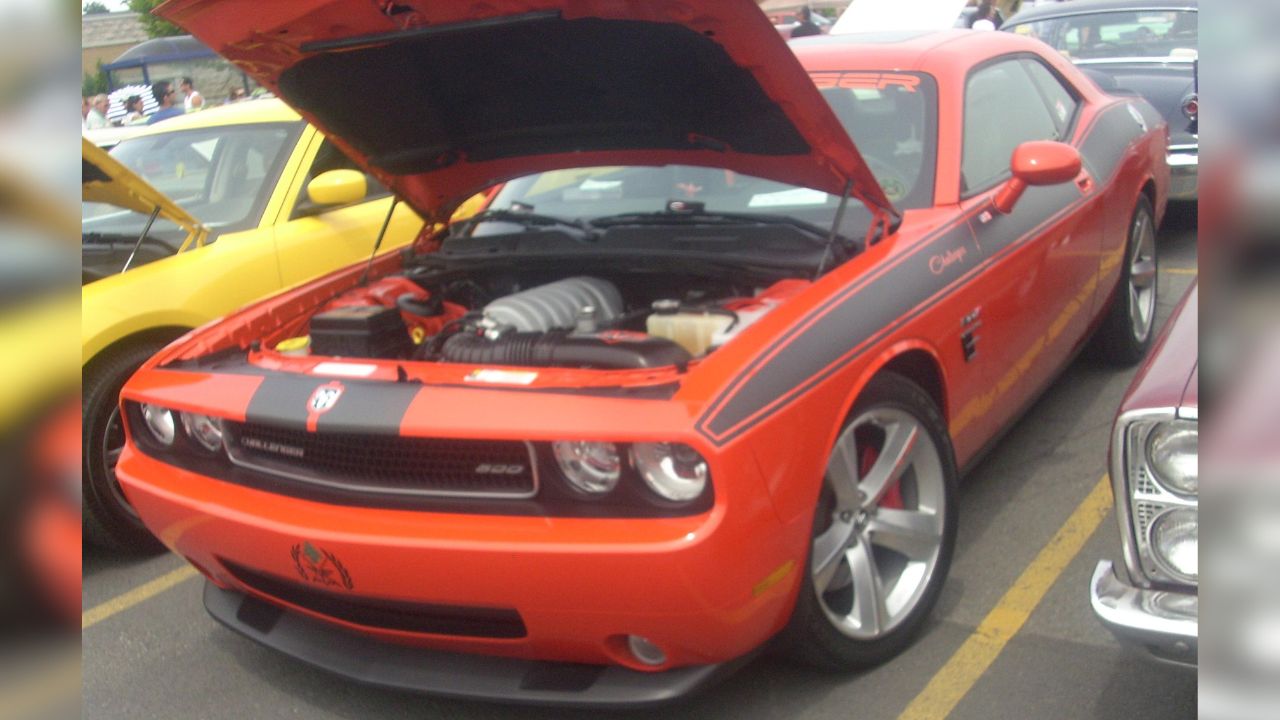 2008 Dodge Challenger photographed in Salaberry De Valleyfield, Quebec, Canada at Rassemblement Mopar Valleyfield 2010.