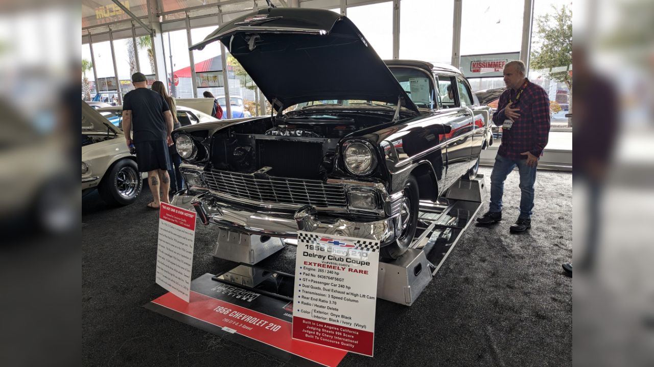 A Chevrolet 210 "Delray Club Coupe" at Mecum Auctions' Kissimmee 2024 Auction in Kissimmee, Florida on January 7th, 2024