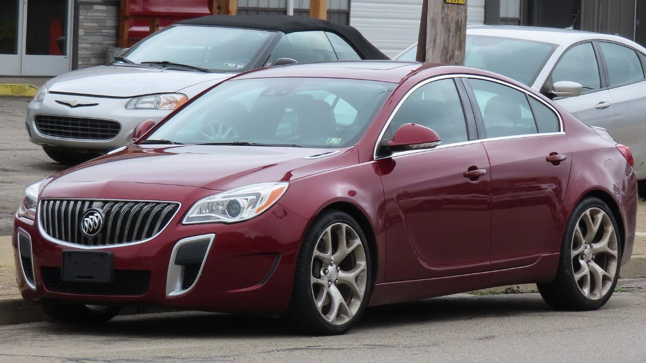 2016 Buick Regal GS photographed in New Brighton, Pennsylvania. Finished in Crimson Red Tintcoat.