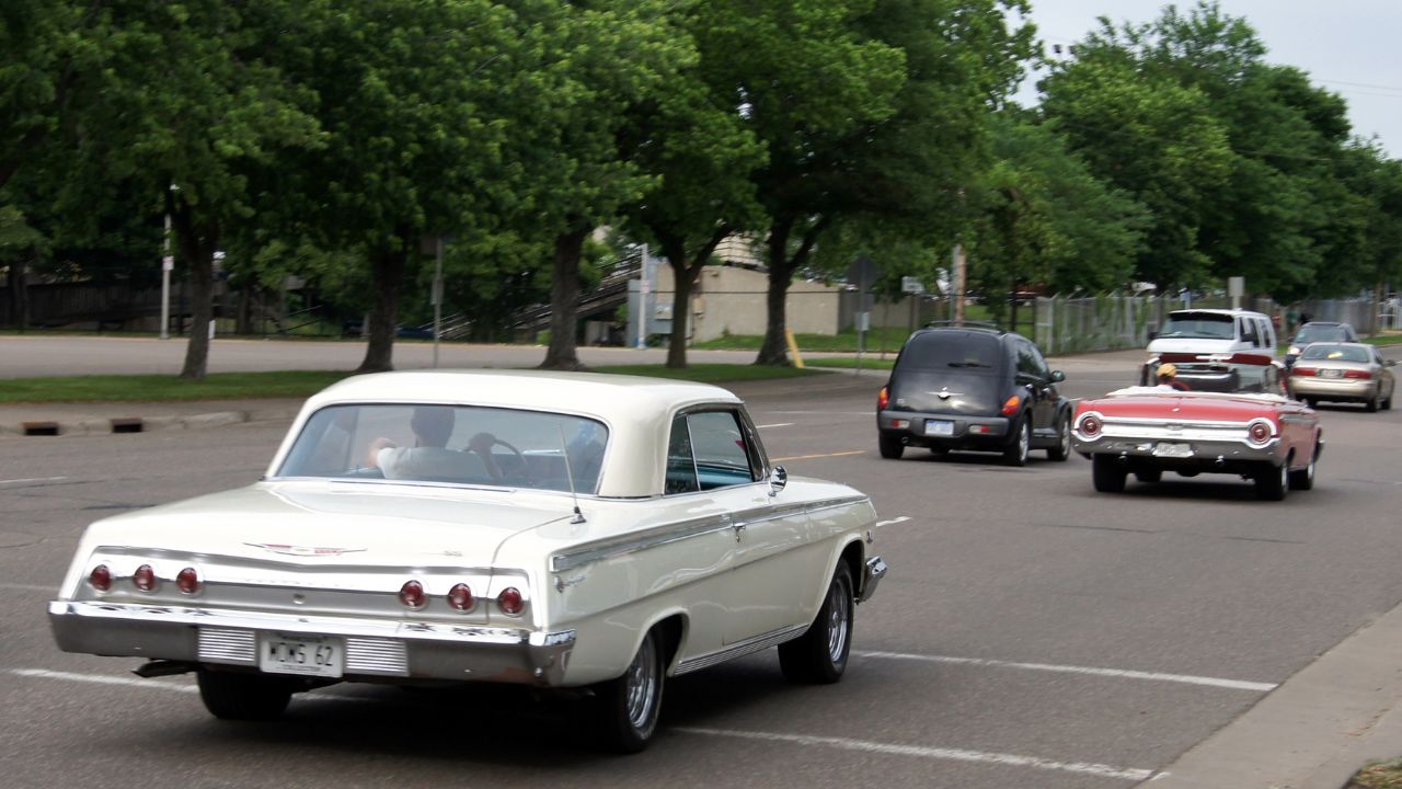 62 Chevrolet Impala SS on road