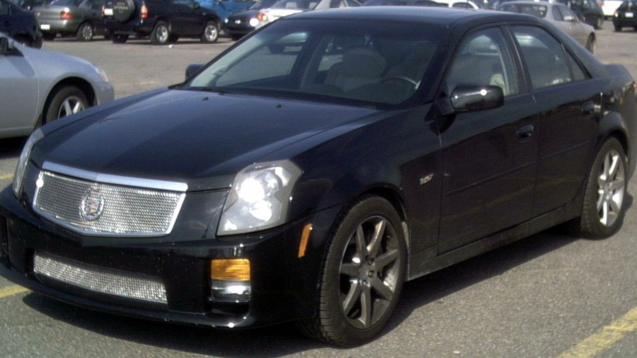 2004-2007 Cadillac CTS-V photographed in Montreal, Quebec, Canada
