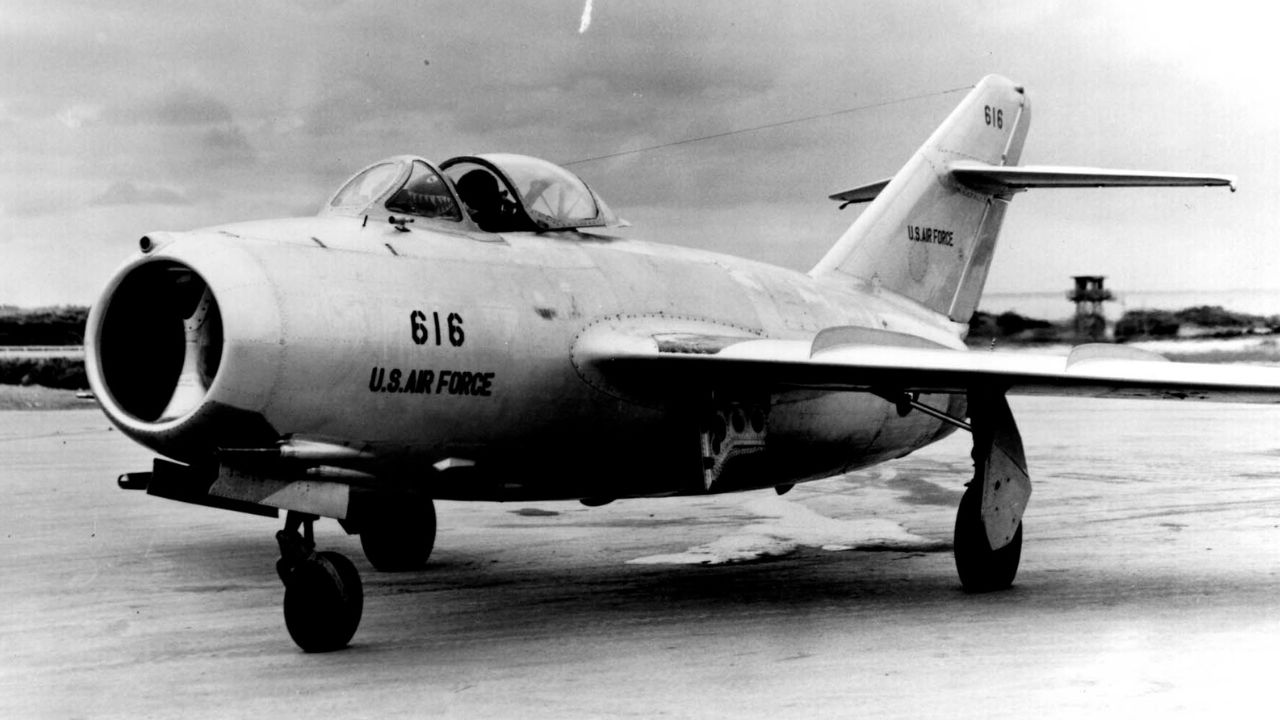MiG-15 delivered by the defecting North Korean pilot No Kum-Sok to the US Air Force

