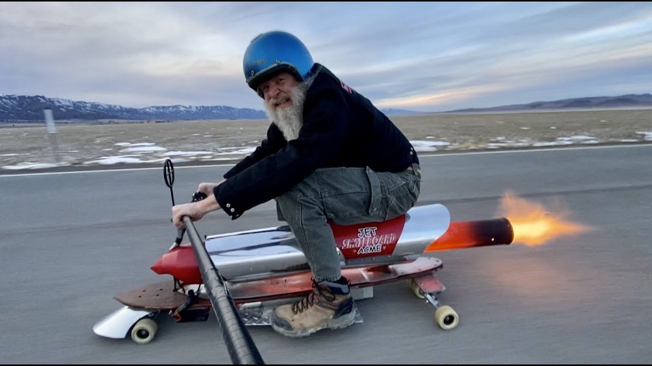 Rocket-Propelled Skateboard