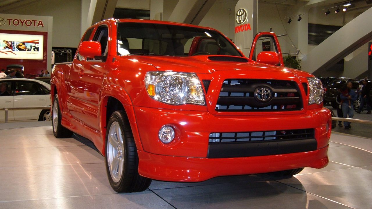 2005 red Toyota Tacoma X-Runner