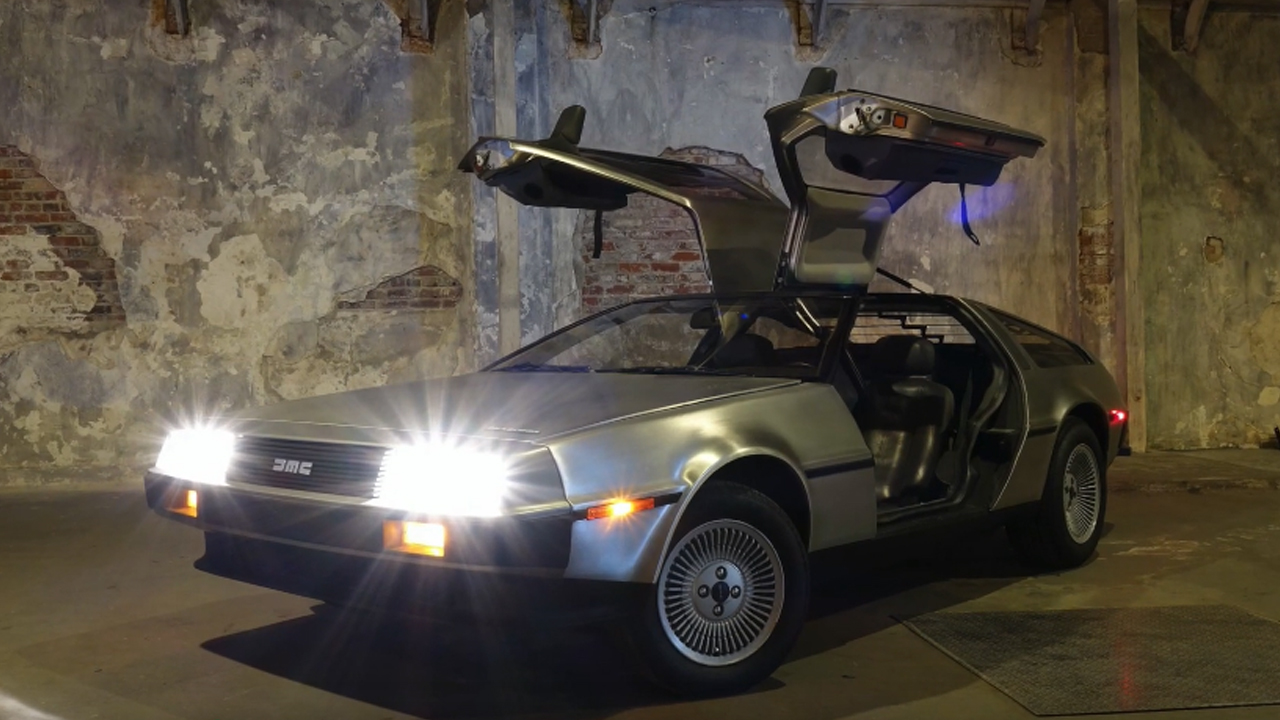 Back to the Future DeLorean EV replica