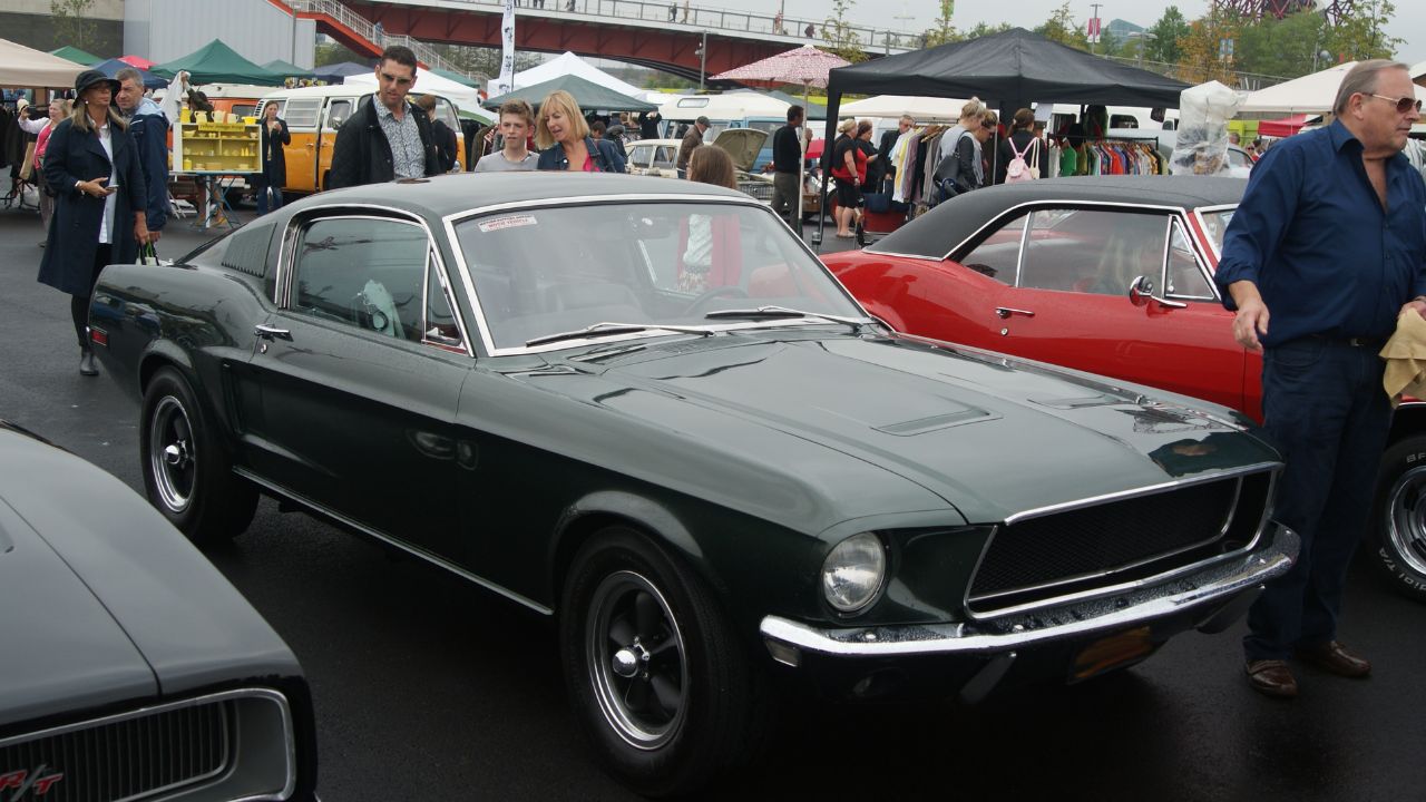View of a 1968 390 V8 Ford Mustang GT in the Classic Car Boot Sale - geograph.org.uk