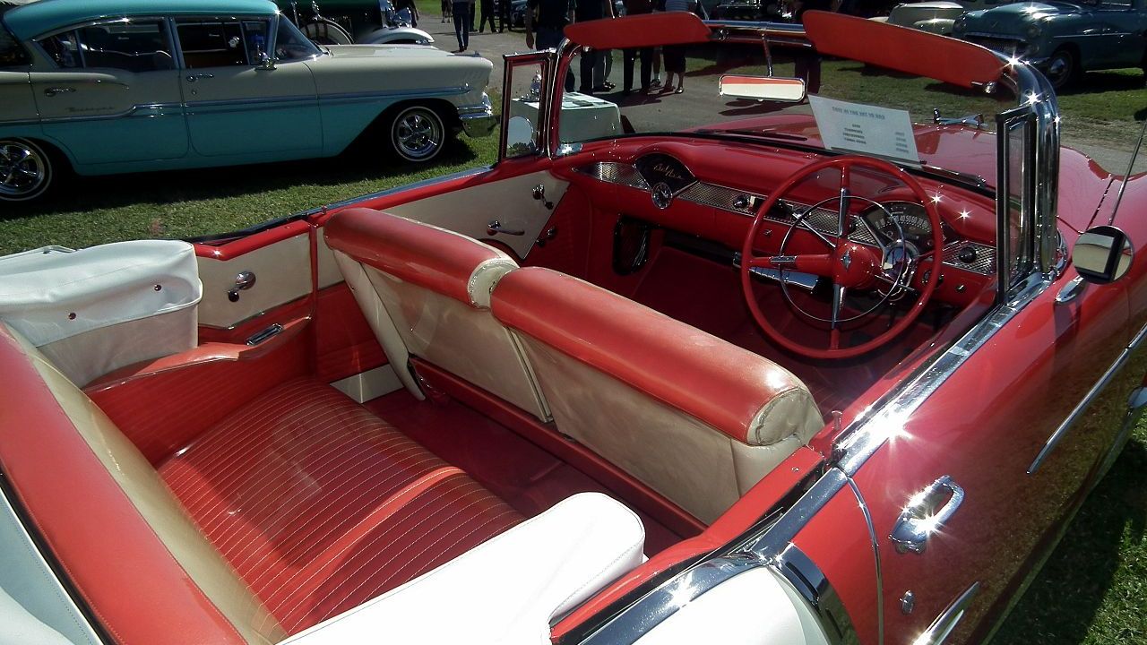 Why did car interiors once come in wild colors?