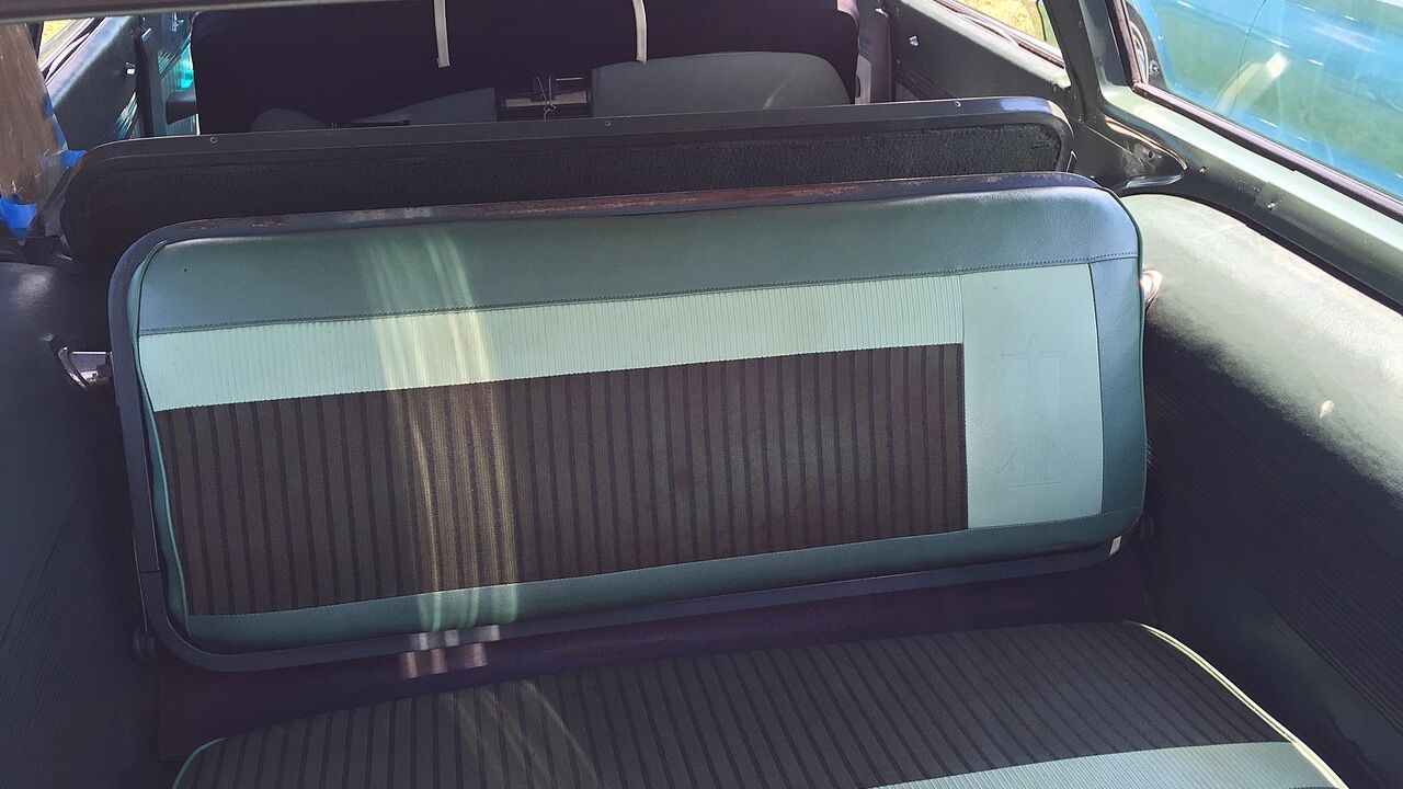 1963 Dodge 880 station wagon rear-facing back seats