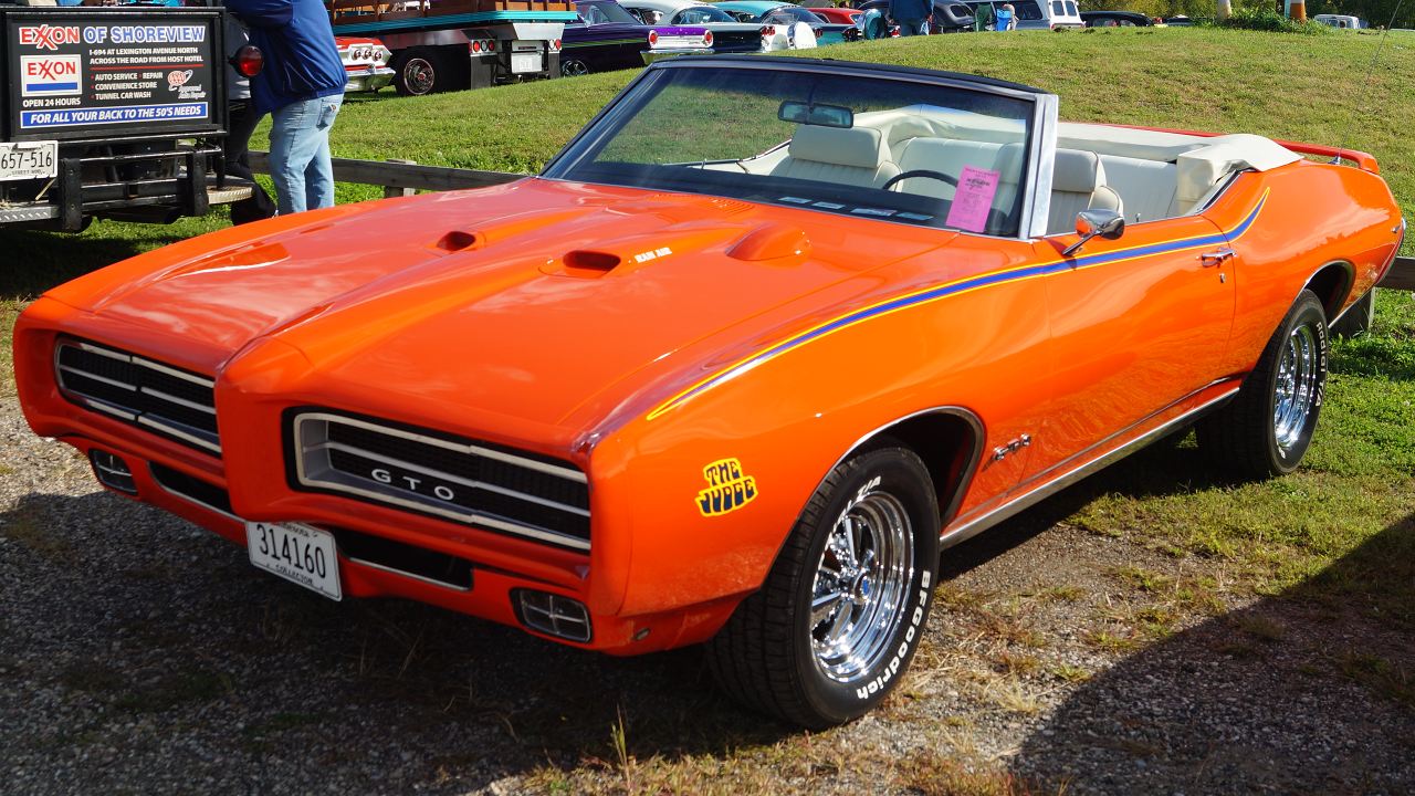 This rare 1969 Pontiac GTO Judge Convertible became muscle car folklore