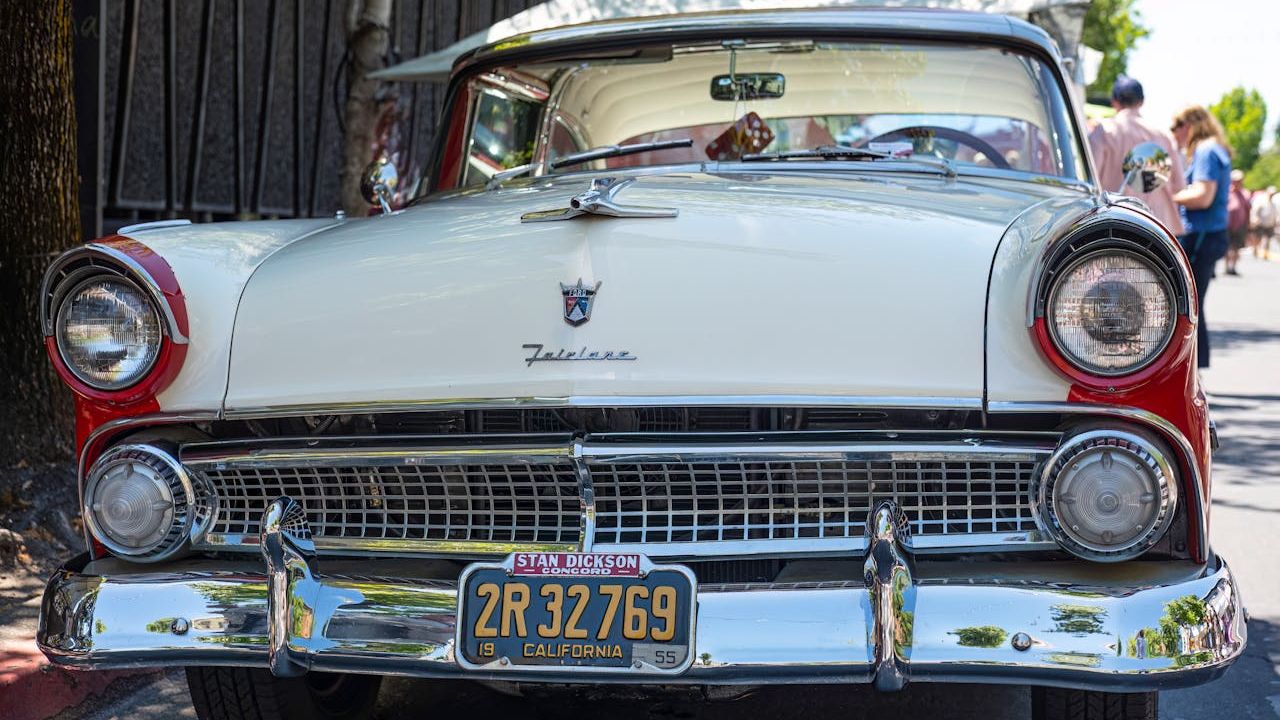 California License Plate Car