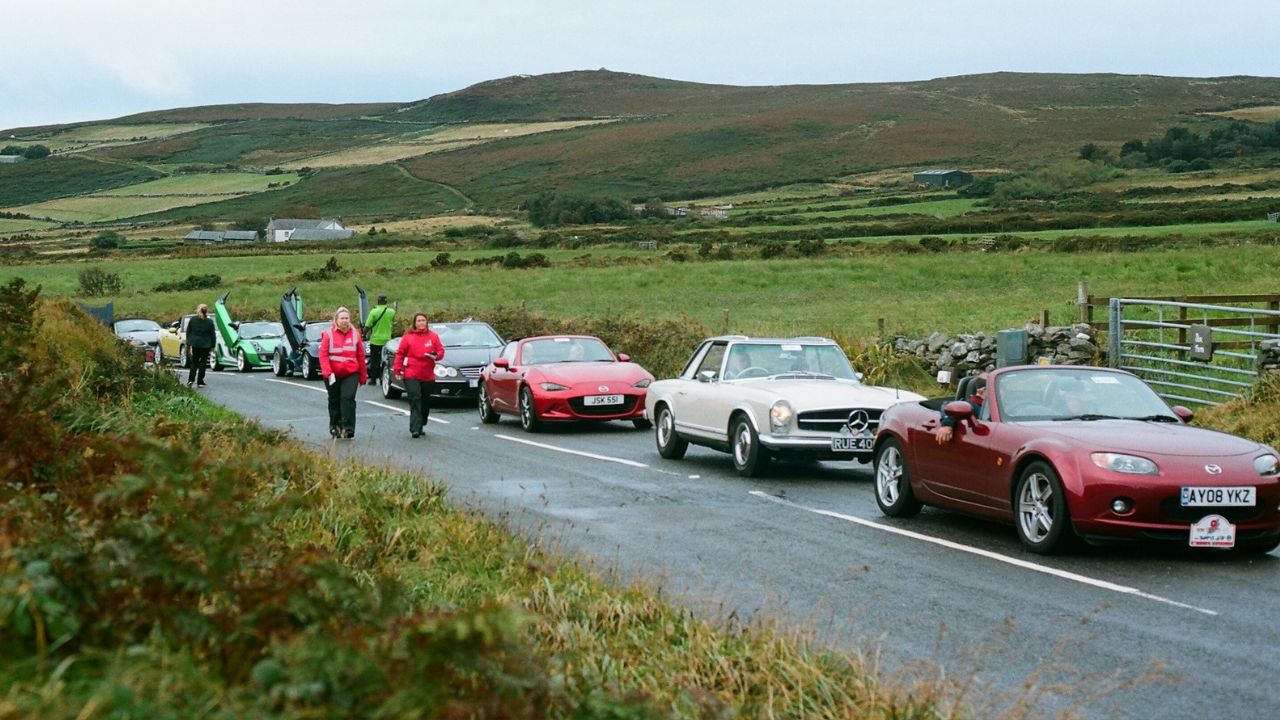 Cars on road