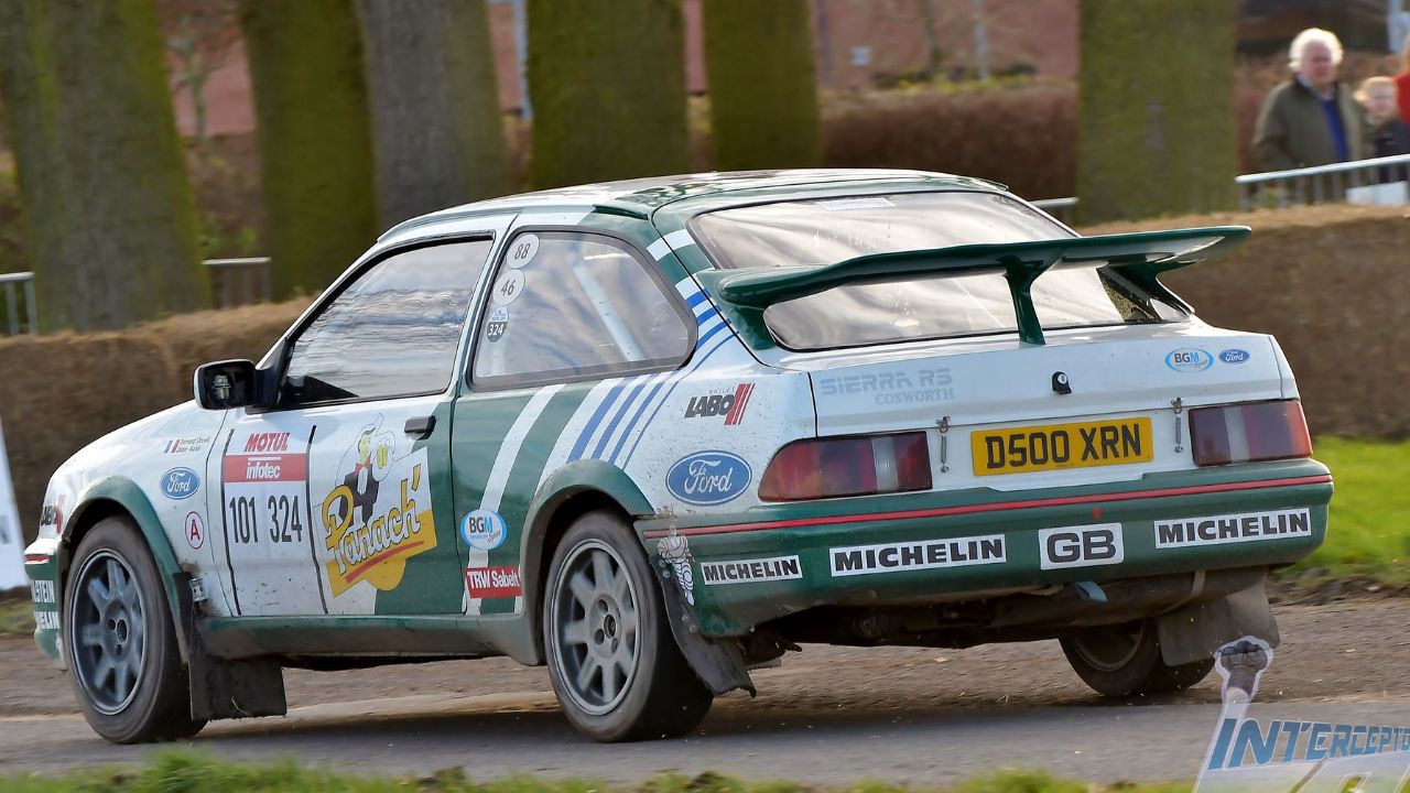 Didier Auriol, Ford Sierra RS Cosworth Group 1, 2020 Reis Race Retro Historic Motorsport Show, Stoneleigh Park, 23rd February