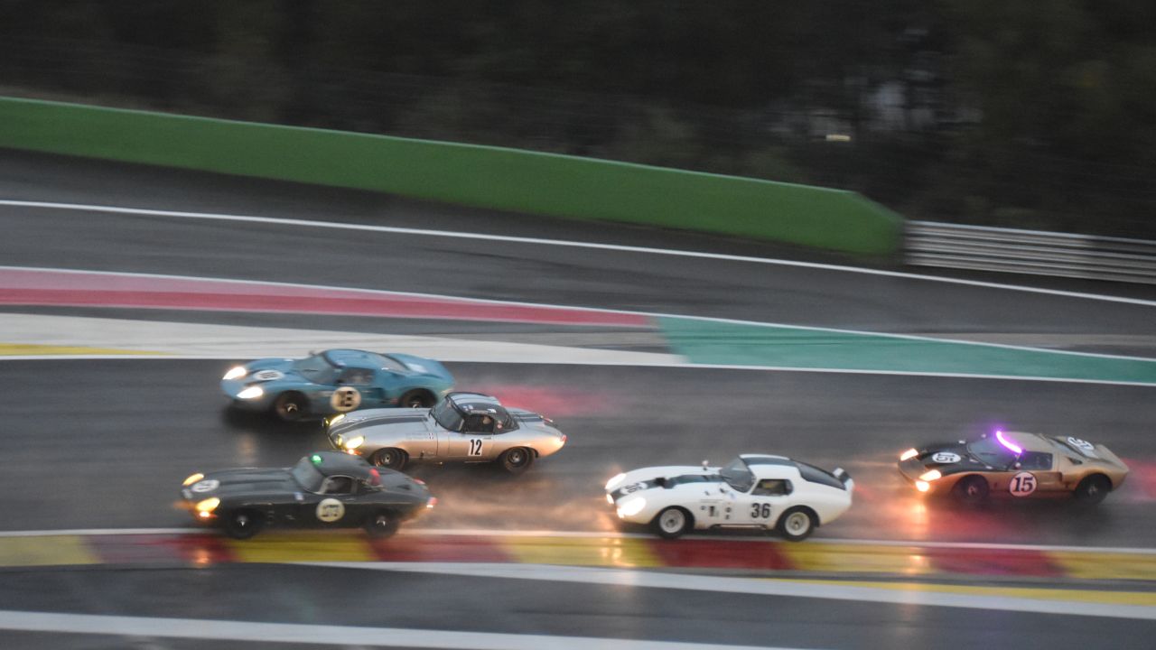 Several cars at the 2023 Spa Six Hours Historic