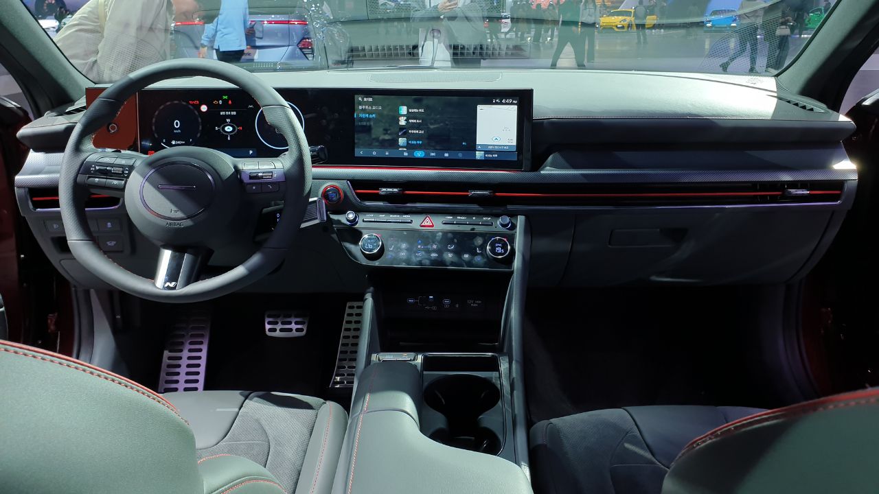 Hyundai Sonata N Line DN8 PE Dark Gray N-Line Interior