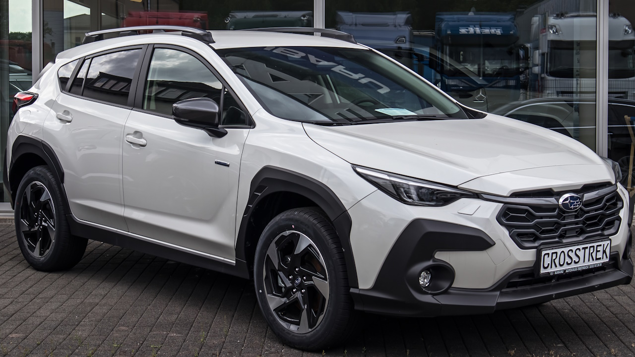 A Subaru Crosstrek, the other model in the Subaru ball joint recall