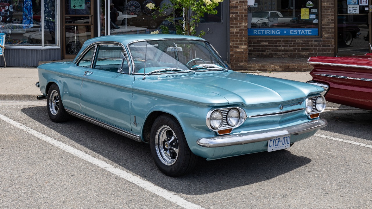 Chevrolet Corvair, Blenheim Classics Auto Show, Blenheim, Ontario, 2025-06-21 01.jpg