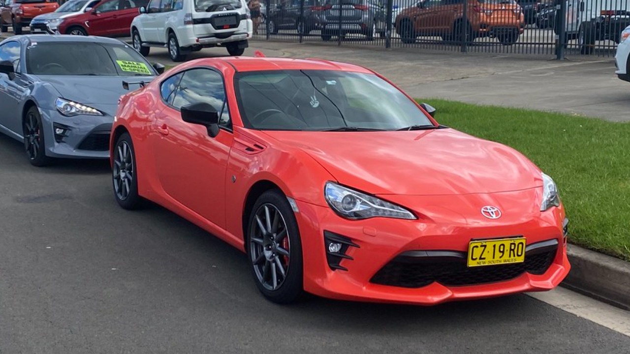 Solar Orange and Moon Slate 2017 Toyota 86