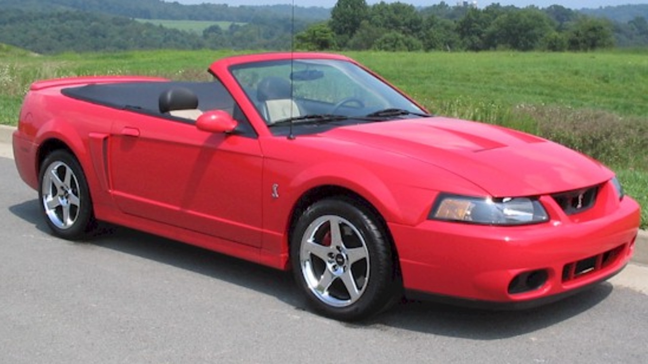 2003 Ford Mustang Cobra "Terminator" Torch Red Convertible