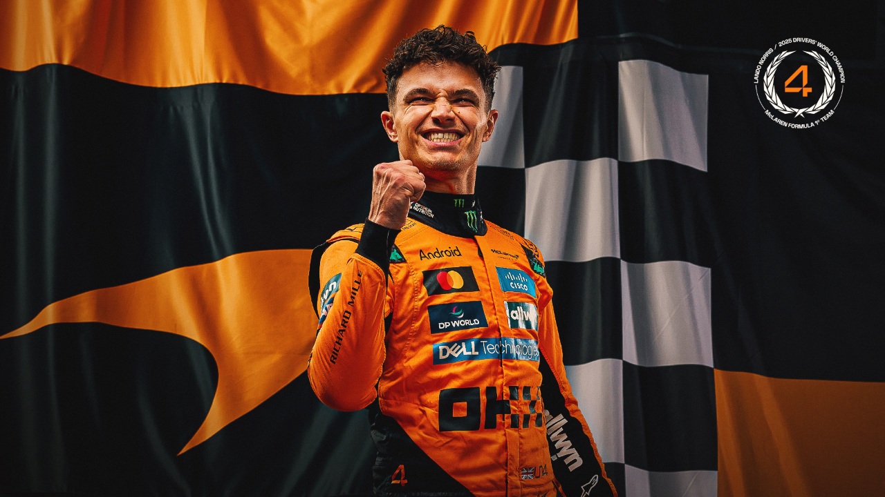 Lando Norris celebrates F1 crown and did it his way