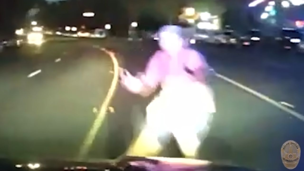 Police dash cam video from LA reveals fatal collision with a skateboarder raising questions about pursuit tactics