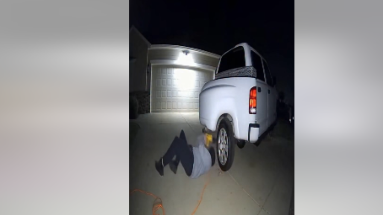 This dash cam clip of a catalytic converter thief is prompting neighbors to install cameras on every car