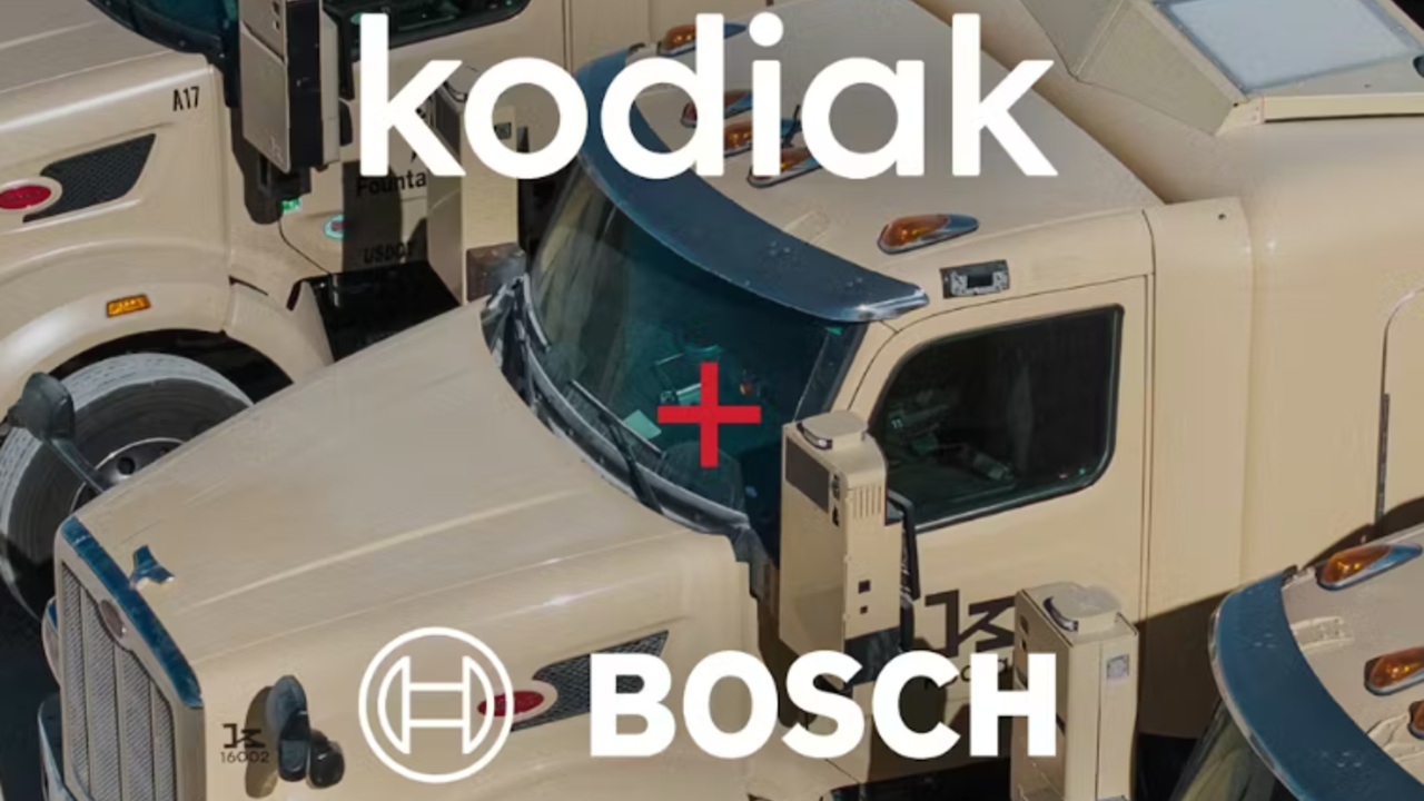 Kodiak AI partners with Bosch to accelerate self-driving trucks