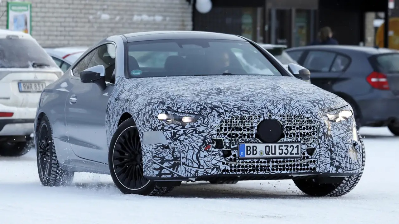 Facelifted Mercedes CLE Coupe gets huge new grille and old-school V8 punch