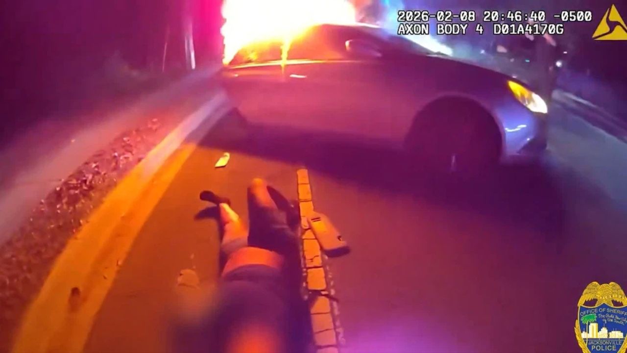 Toddler rescued after carjacked SUV crashes and burns in Jacksonville