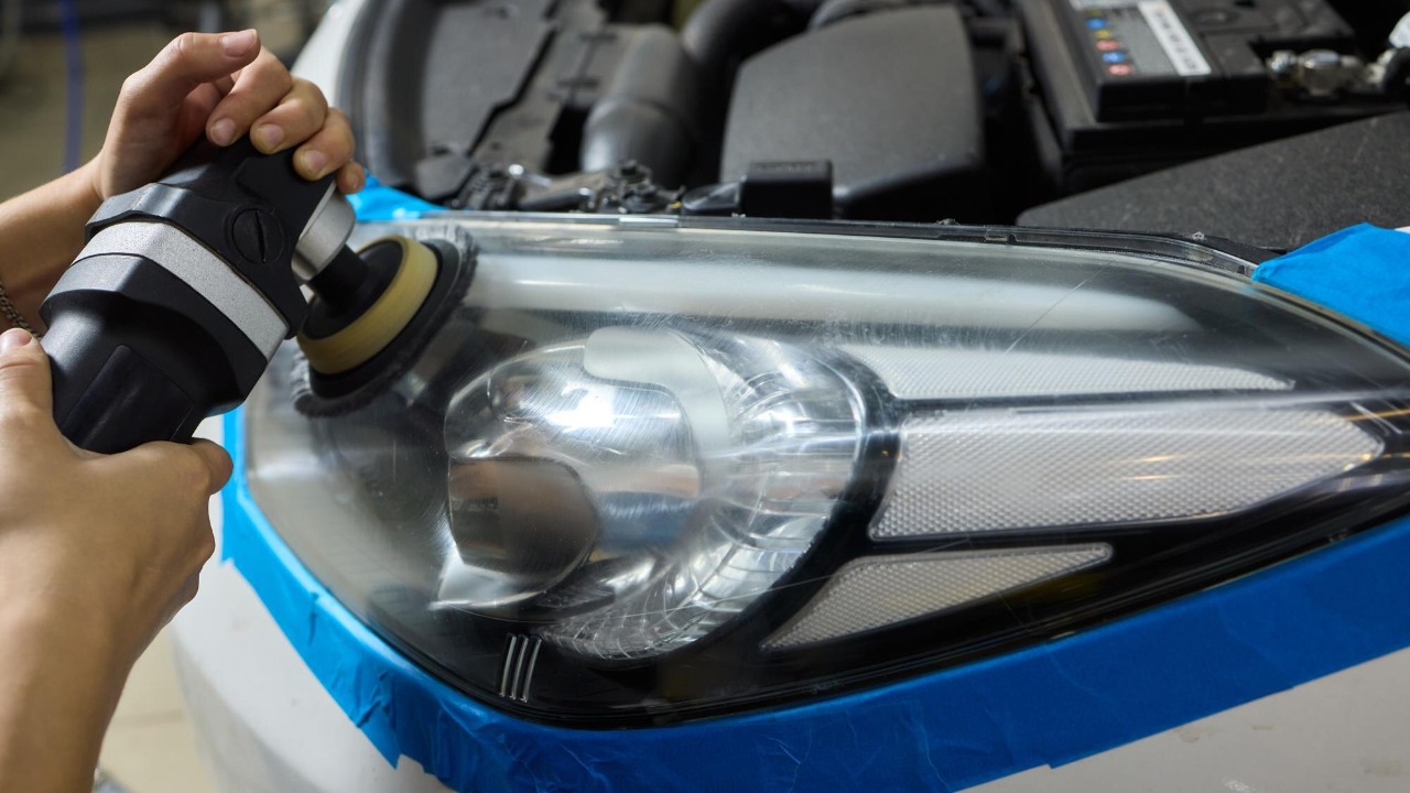 Can glass cleaner safely restore cloudy car headlights?