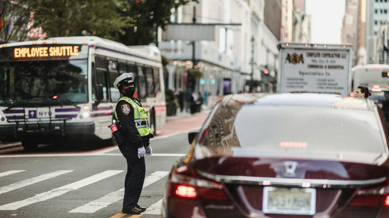 Drivers are getting fined for blocking crosswalks at red lights even when traffic is moving