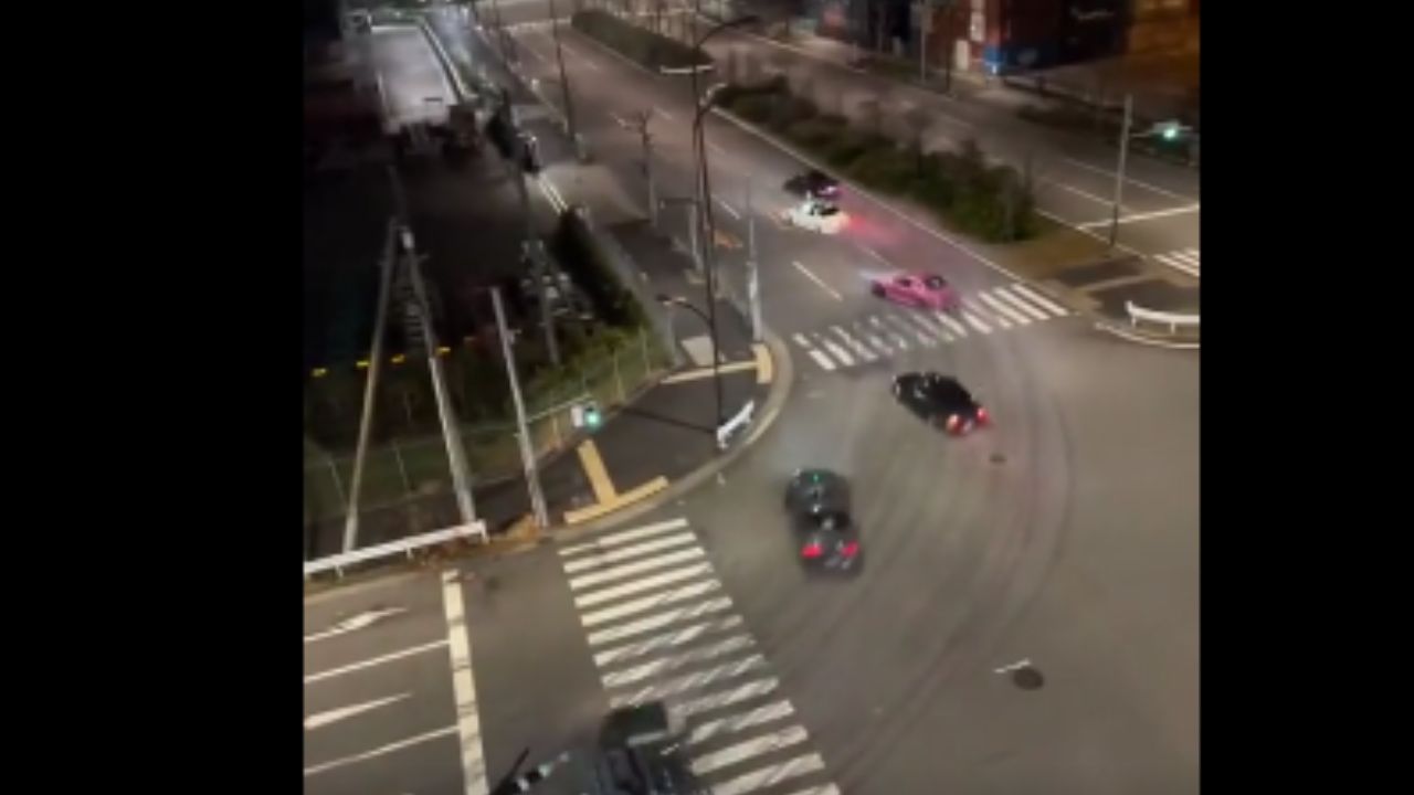 Tokyo street drifters arrested after police video captures stunts