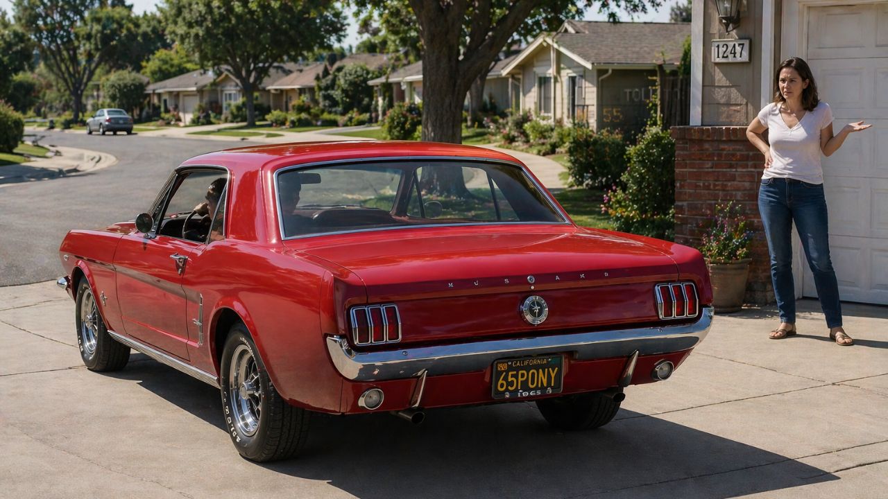 A woman says her dad left her a 1965 Mustang, but someone else claimed it first