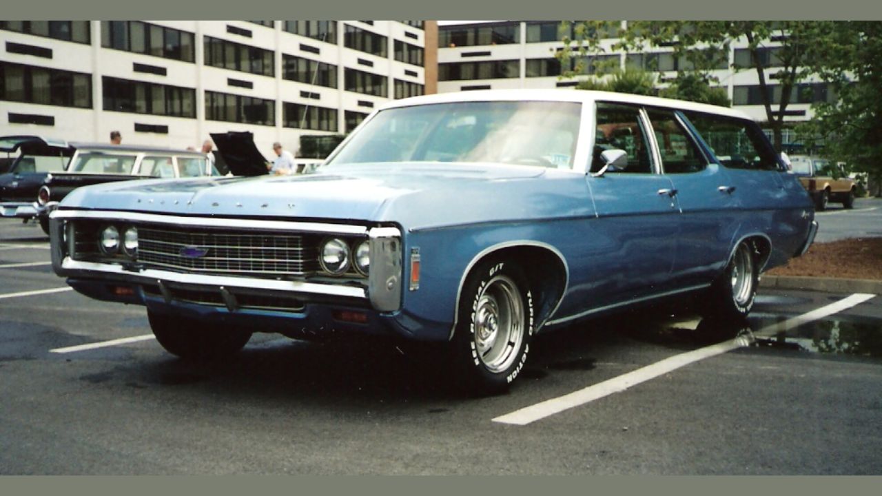 Muscle car power hid inside the 1969 Chevrolet Kingswood 427 family wagon