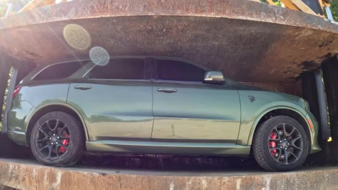Kentucky police crushed a $100K Durango Hellcat, citing stolen parts