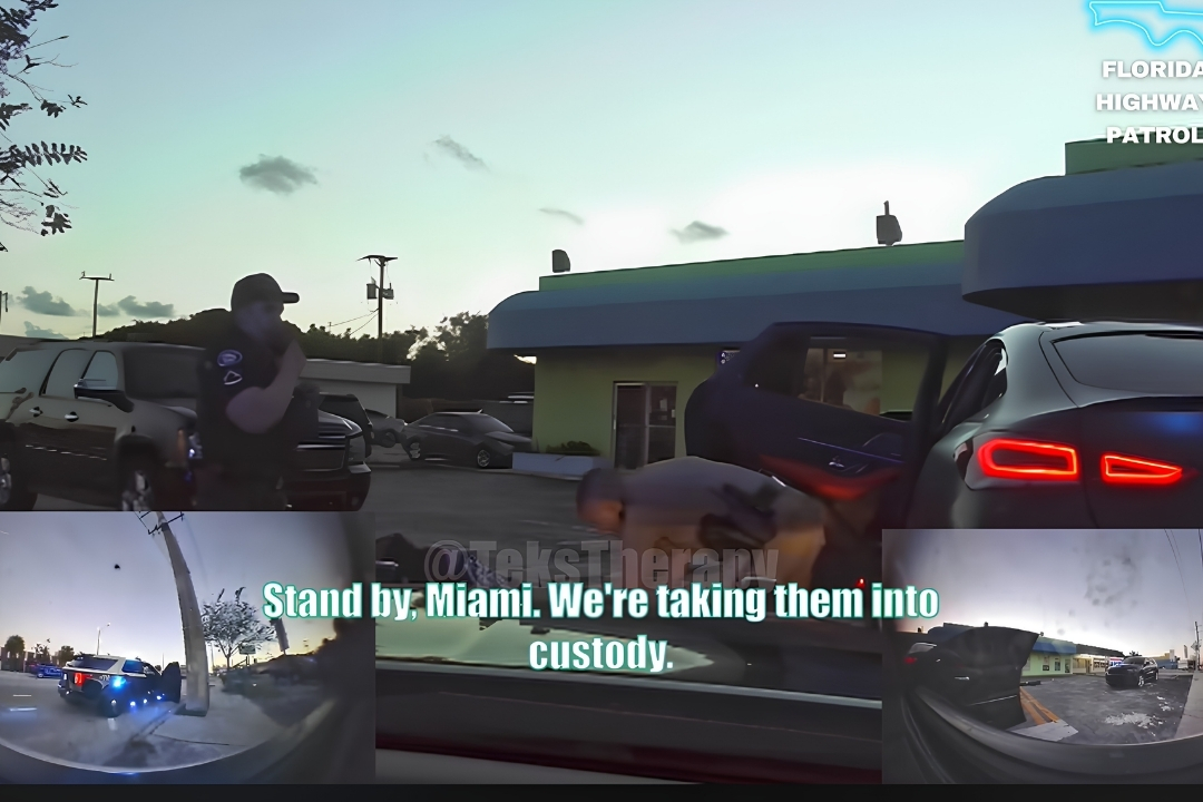 Troopers pulled over a fleeing AMG and found a gun, drugs, and unexplained credit cards