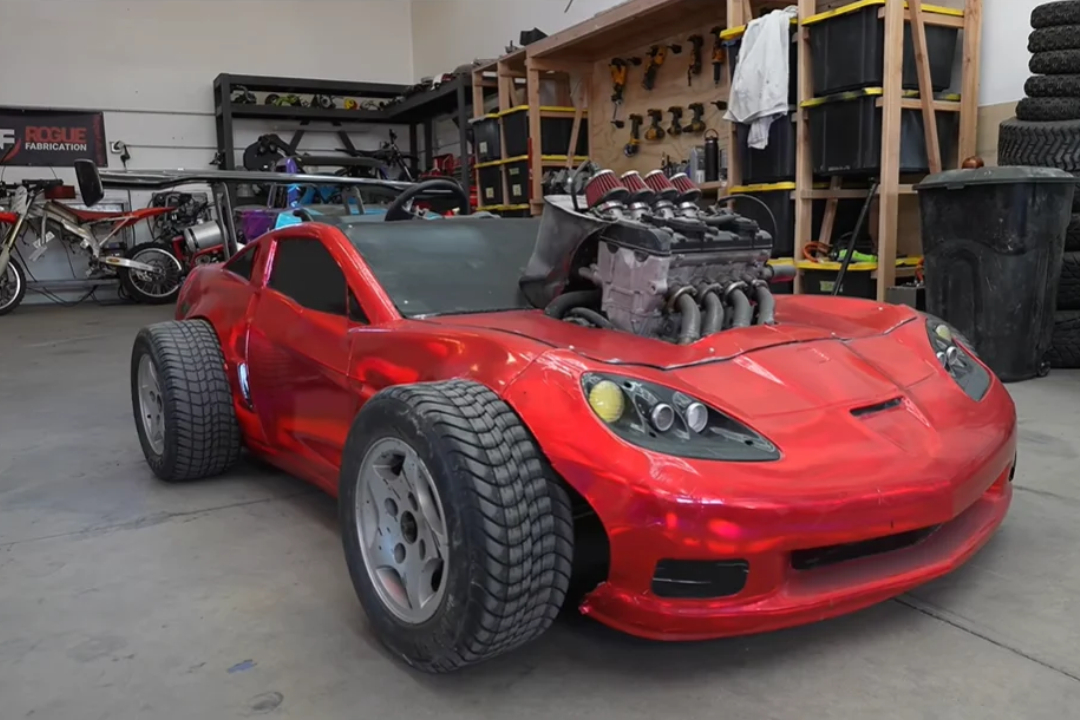 Hayabusa swapped kid’s bed receives golf cart racing wheels because safety first, right?