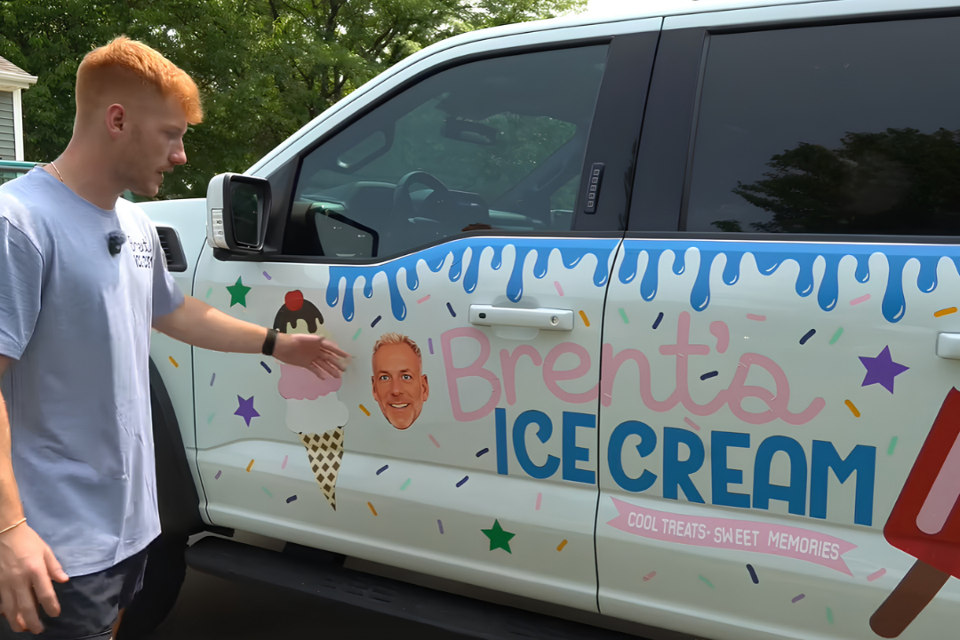 Dad’s dream Ford Raptor converted into mobile ice cream truck without permission
