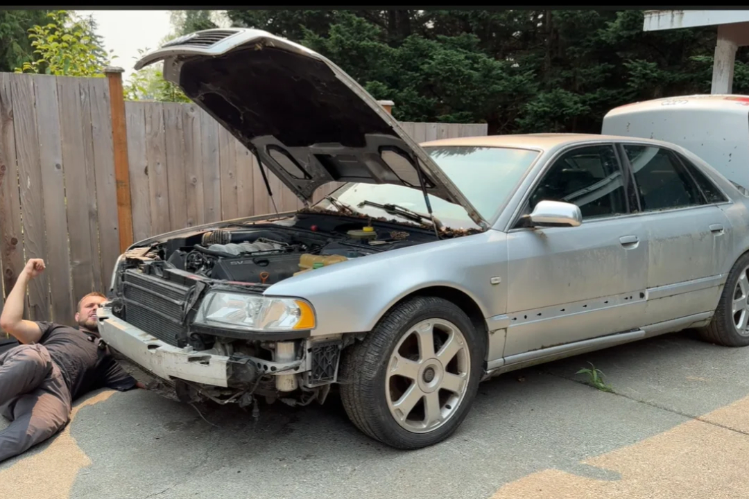 Rare 2002 Audi S8 saved from the scrapyard after eight years of neglect