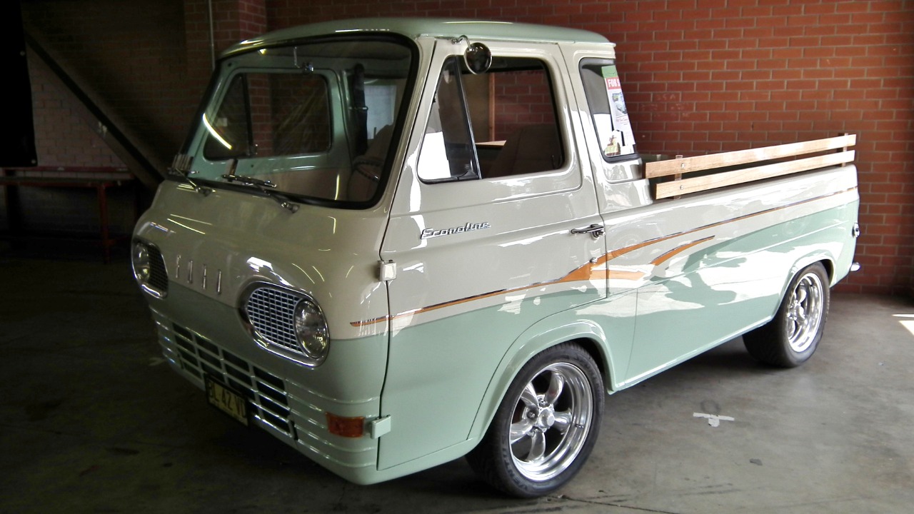 Ford’s 1961 Econoline pickup put its six between the seats, and Ford sold nearly nine vans for every pickup